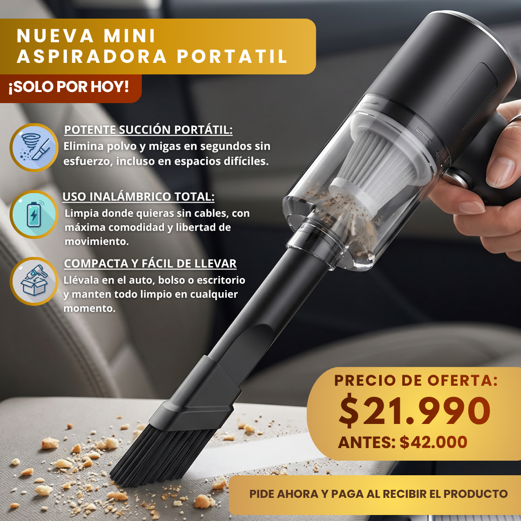 Mini Aspiradora Portátil